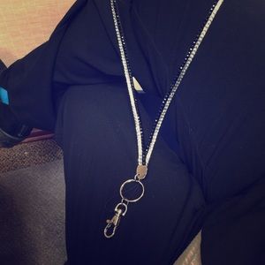 Sparkle lanyard bling bling keychain
