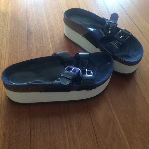 Zara sandal platform rare 6.5 - Picture 2 of 4