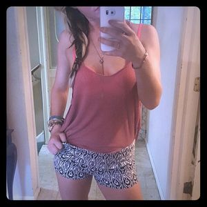 Printed silky soft like material shorts