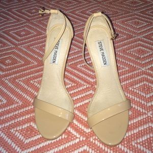Nude beige strappy Steve Madden Pumps size 6