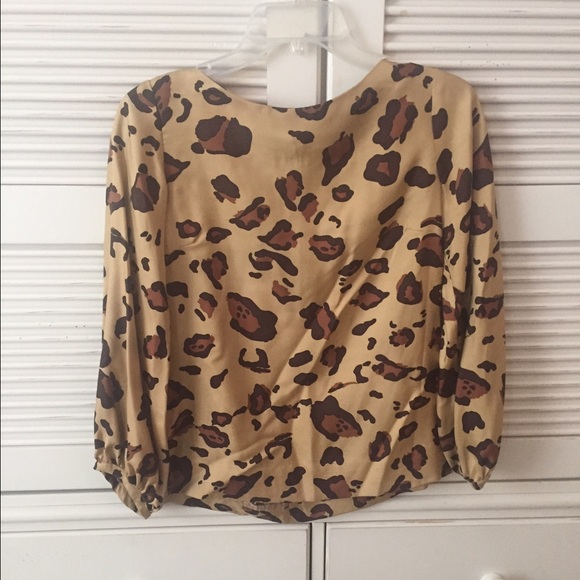 Silk animal print top - Picture 1 of 2