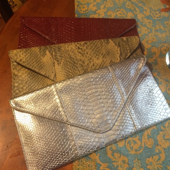 Clutches ( Silver, red, snake )