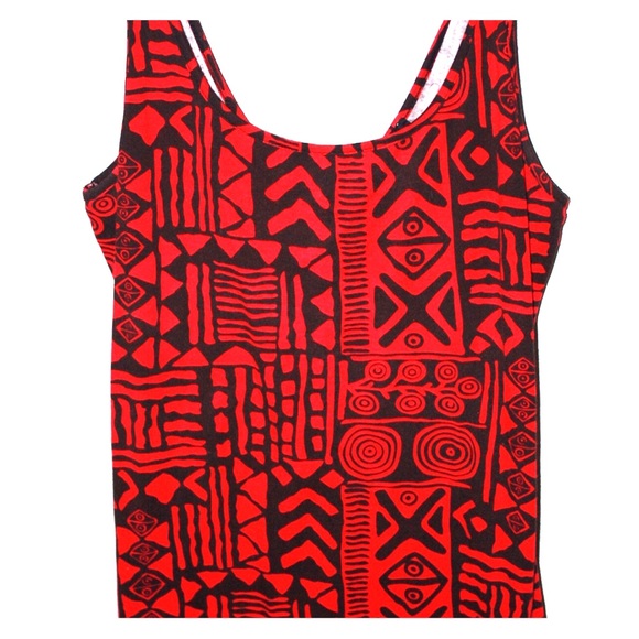 Printed cotton spandex dress