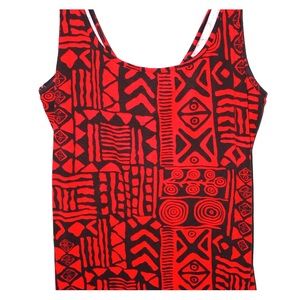 Printed cotton spandex dress