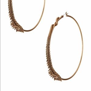 Alex and Ani peacock feather earrings