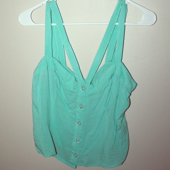 Mint crop top