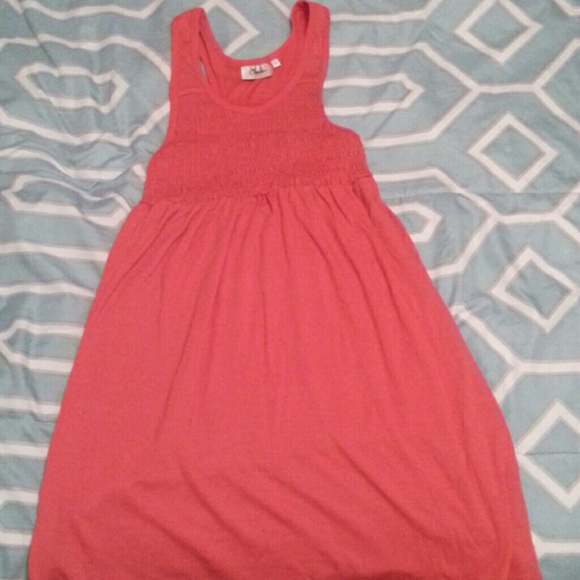 Coral color dress