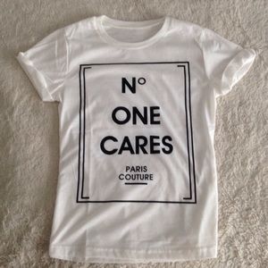 No one cares tshirt
