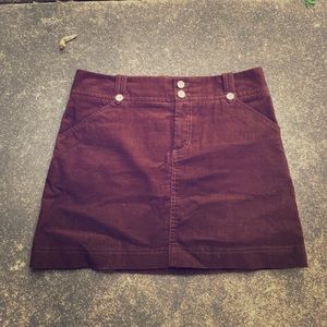Brown corduroy Lilly Pullitzer skirt