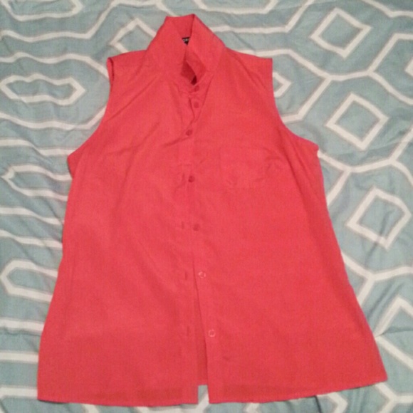 Coral color blouse