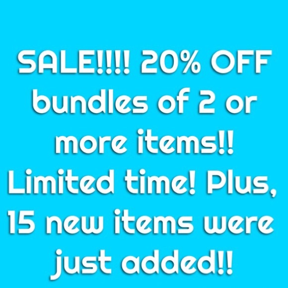 20% off bundles of 2 or more items!