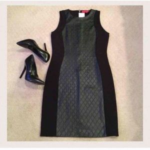 Black Faux Leather Dress