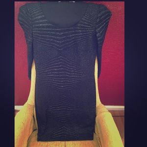 Black shimmered dress !!