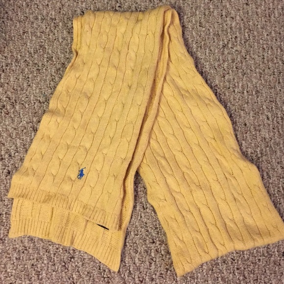 Yellow Polo Ralph Lauren scarf