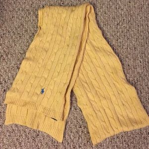 Yellow Polo Ralph Lauren scarf