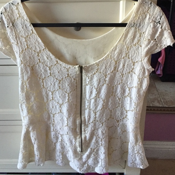 White Lacey blouse - Picture 2 of 2