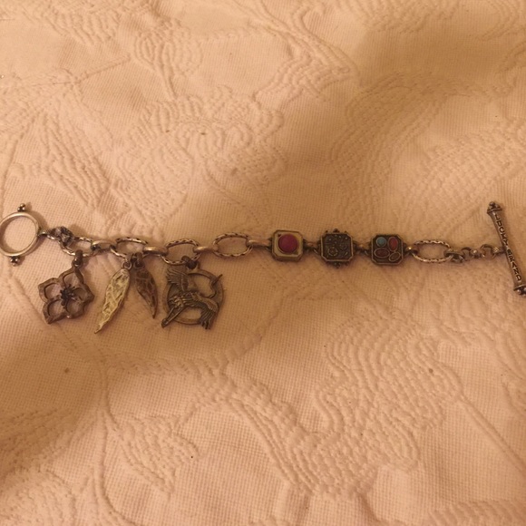 Lucky Brand bone clasp bird bracelet