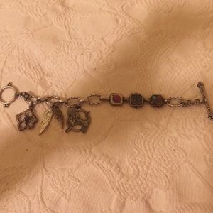 Lucky Brand bone clasp bird bracelet