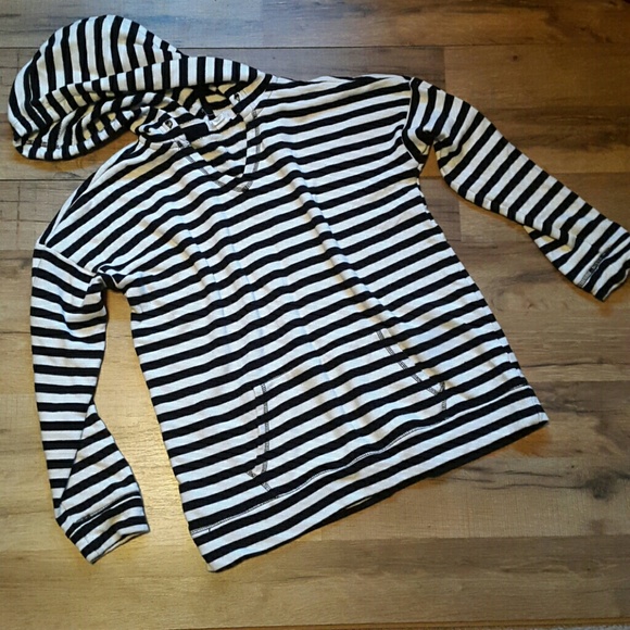Forever 21 striped hoodie