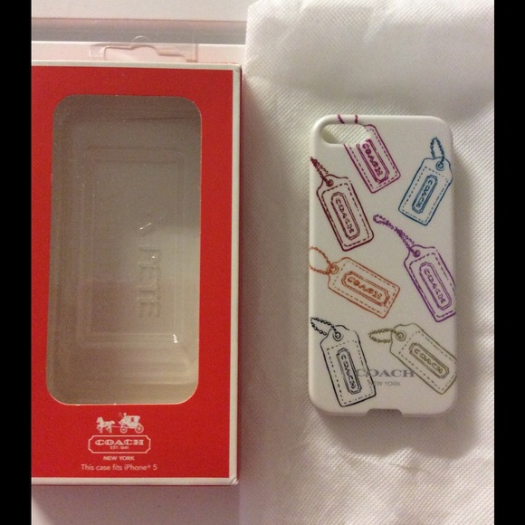 Coach iPhone 5 Multicolor Logo Case NEW IN BOX - Picture 1 of 3