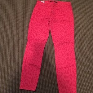 Joe's Jeans red leopard print