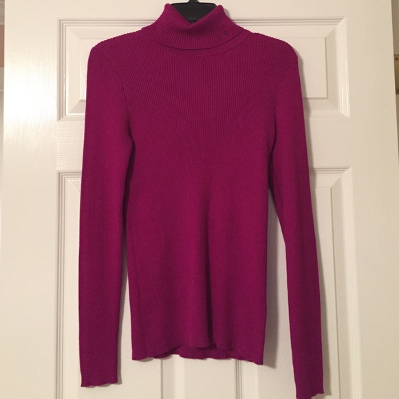 Pink Ralph Lauren turtle neck sweater.