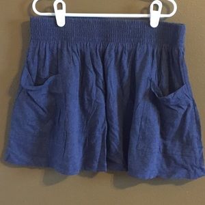 Cotton skirt with pockets