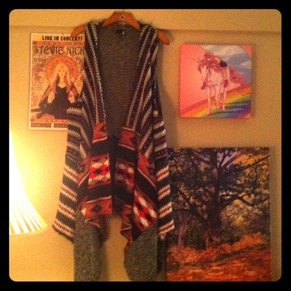 Boho sweater vest