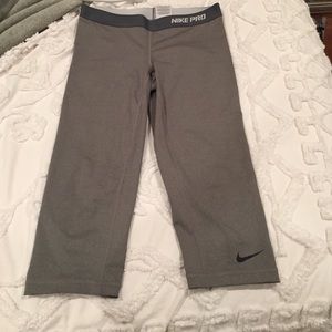 Nike pro leggings, gray