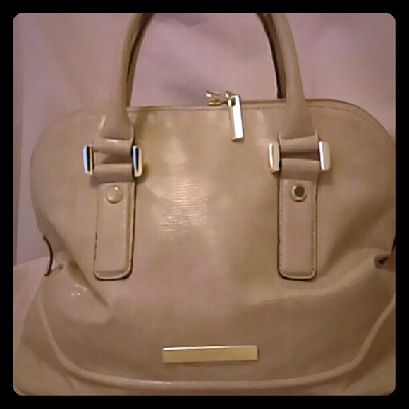 Ivanka Trump Ava Dome Faux Croc Bag in Cream