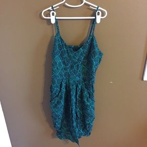 Green and black mossimo dress