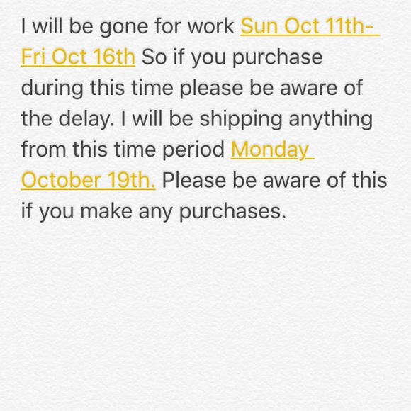 Please be aware!! Out of town.