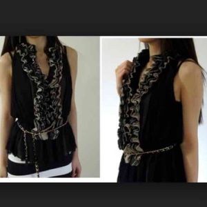 Nwot Robert Rodriguez Ruffled Top
