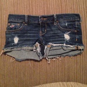Dark denim Hollister Jean shorts