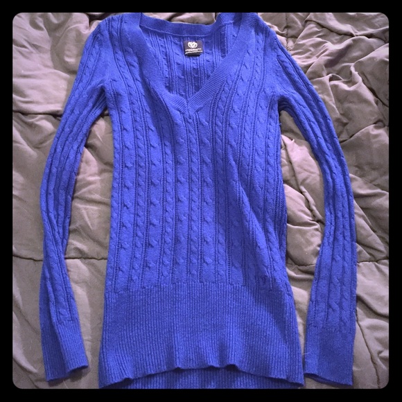 Royal Blue V Neck Sweater