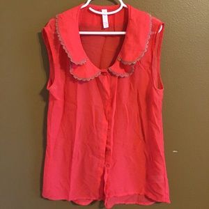 Peter Pan collar tank