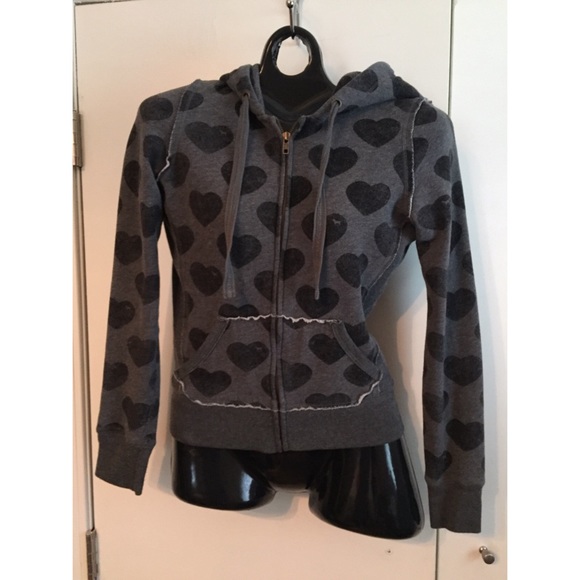 VS PINK My favorite sweats heart hoodie zip