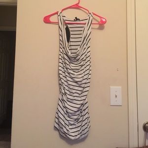Striped tank top with bow