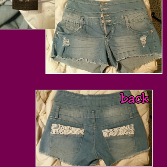 Denim shorts