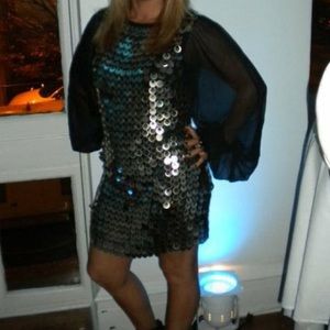 Asos sequin dress size 4 worn once