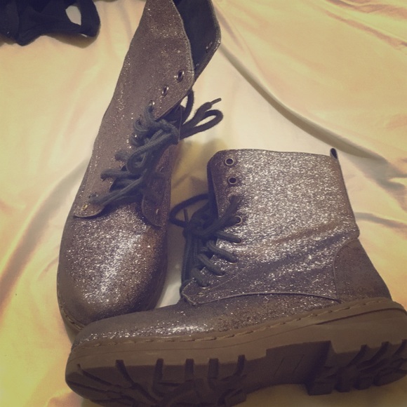 Silver Sparkly  Boots