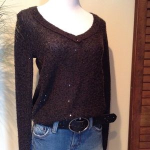 AE Black sequins top