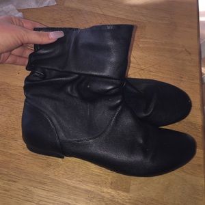 Black ankle booties