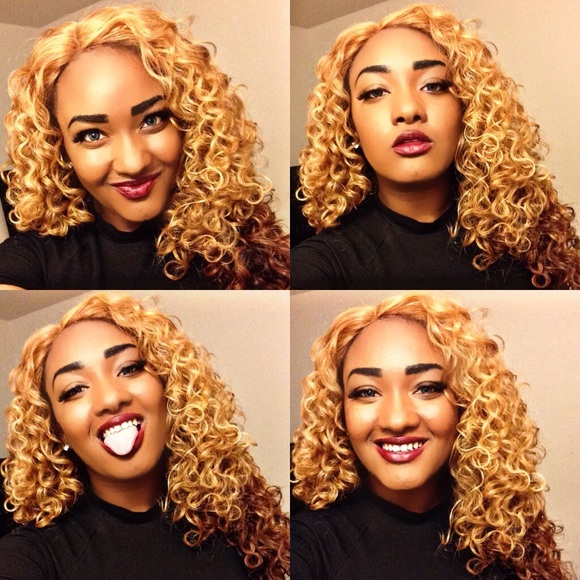Curly Two Toned Lace Front