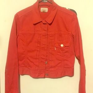 Orange Denim Jacket 💖