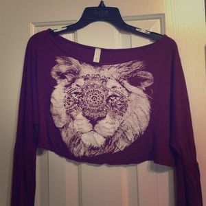Long sleeve crop top