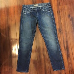 Paige straight leg skinny jeans