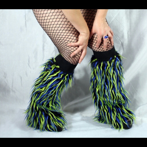 Fluffy leg warmers - Picture 2 of 4
