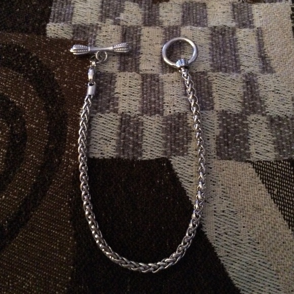 Silver tone charm bracelet