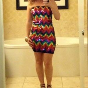 Sequin tube dress